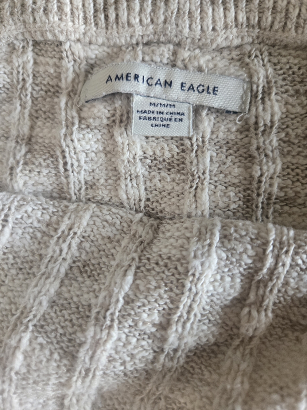 American Eagle Outfitters Cable Knit Tank Top in Light Tan - Picture 4 of 5
